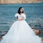 Ball Gown Wedding Dress with Ruffled Chiffon  30035